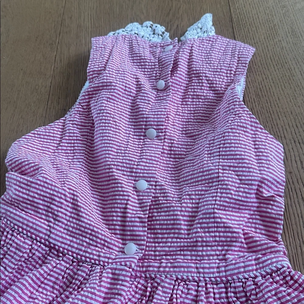 Ralph Lauren Pink and White Kids Dress 10